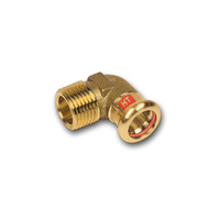 Kolano 90' SANHA Press Solar, Cu, 12 mm x 1/2'' (zw x GZ)