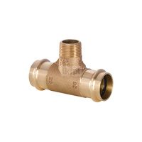 Trójnik IBP P4132 G Cu 22 mm x 3/4'' x 22 mm (złącze zaciskowe x GZ x złącze zaciskowe)
