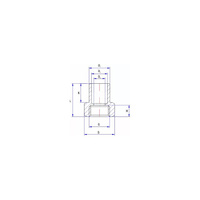 Nypel lut RUMET Mosiądz 3/4'' x 15 mm (GW)