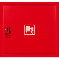 Hydrant DN 33 wnękowy, wąż 30 m, ocynk fasada, zamek patent, RAL 3000