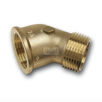 Kolano 45' SANHA PURAFIT, brąz, 1 1/4'' (GW x GZ)