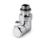 Zawór powrotny odcinający, chrom, narożny, prawy, 1/2", konieczne złączki FEM24C/FEM24P/FEM24M