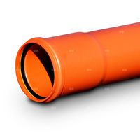 Rura do kanalizacji zewnętrznej KG gładka PVC-U LITA SN8 wydłużony kielich WK KGEL 500x14,6/3000