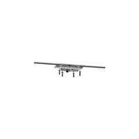 Linearis Infinity 60 z Mechanicznym syfonem Megastop Szczotkowana powierzchnia - czarna, 1000 mm