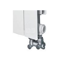 Grzejnik żeberkowy GAVIA 50/D aluminium, podłączenie dolne 575 x 805 mm, kolor biały, moc 1102.3 W