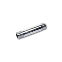 Nypel SANHA 523 długi, mosiądz (chrom), 3/4'' (gz x gz), 100 mm