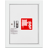 Hydrant DN 52 wnękowy z kołyską, wąż 20 m, zamek patent, RAL 9003