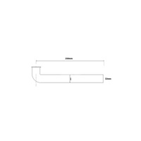 Przedłużka do syfonu umywalkowego z kolankiem 11/4"x 32mm L-250mm CHROM