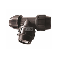 Trójnik UNIPAK FTS PP 40 mm (połączenie zaciskowe x połączenie zaciskowe x połączenie zaciskowe)