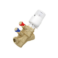 Zawór regulacyjny COMAP Nexus Vivax T-AF Mosiądz PN25, pol. Gwint wewnętrzny 1/2'' DN 15L, natężenie przepływu 0.118m3/h od -20'C do 120'C, niezależny od ciśnienia