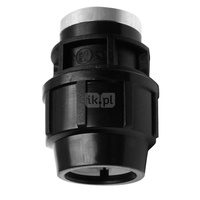 Złączka skręcana z gwintem wewnętrznym do rur PE PN16 50 mm x 2