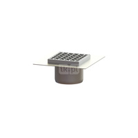 Kratka KESSEL kwadratowa ze stalowai nierdzewnej 146x146mm do wpustu