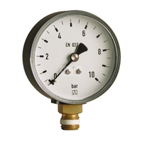 Manometr z rurką Bourdona AFRISO RF standardowy -1/0 bar G1/8B radialne fi 40 mm, kl. 1.6%