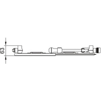 Grzejnik płytowy typ 10 KERMI Plan-Vplus, prawy wym. 505 x 2005 mm, kolor biały, moc 896 W
