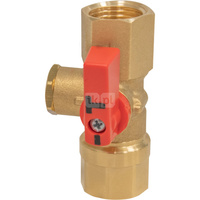 Zawór manometryczny 2-drogowy AFRISO AMC mosiądz Dźwignia, GW x nakrętka, 1/2'' x 1/2'', kl. PN25