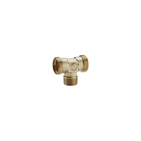 Trójnik GIACOMINI R568R 90' mosiądz 1'' x 28 mm x 1'' GZ