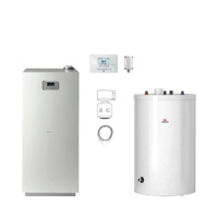 Pakiet - Kocioł gazowy jednofunkcyjny SAUNIER DUVAL Niedźwiedź Condens KKS35 kondensacyjny stojący 11.3-37.5kW + Czujnik temperatury zewnętrznej + Czujnik c.w.u. NTC + Drugie przyłącze powrotu + Zasobnik c.w.u FE 200/6 BM