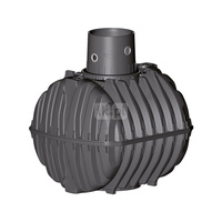 CARAT Zbiornik podziemny 4800L z nadbudową MAX DN110 (bez pokrywy) - plastikowy Zbiornik na wodę deszczową, zbiornik na deszczówkę , zbiornik retencyjny, zbiornik z tworzywa , szambo