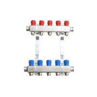 Rozdzielacz INOX do CO z nyplami i korkami - QIK Optimo III RNRR-2 - 16 sekcji