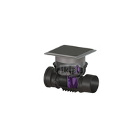 Zawór zwrotny Staufix DN 200 z 1 klapką z tworzywa z pokrywa czarną