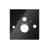 TECElux - dolna obudowa szklana do WC z funkcją bidetu, szkło czarne